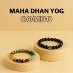 Evil Eye Lava Bracelet + Dhanyog Bracelet - Image 2