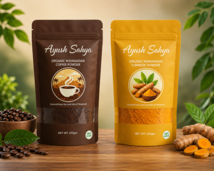 Wayanadan Coffee Powder 250gm + Wayanadan Turmeric Powder 250gm