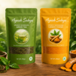 Organic Green Tea 200gm + Wayanadan Turmeric Powder 250gm