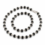 Karungali Silver Cap Mala